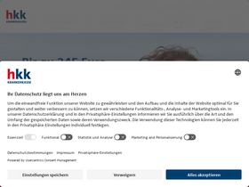 'hkk.de' screenshot