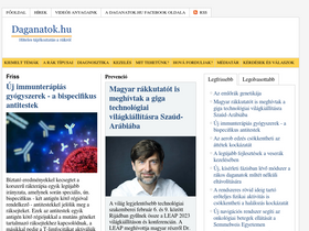 'daganatok.hu' screenshot