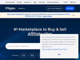 'flippa.com' screenshot