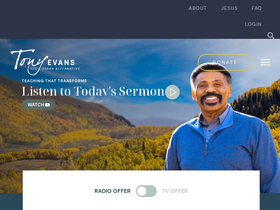 'tonyevans.org' screenshot