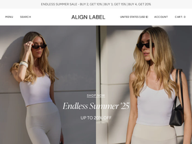 Align Label website screenshot