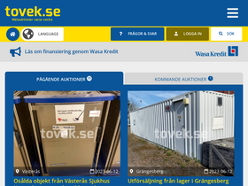 'tovek.se' screenshot