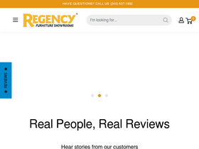 'regencyfurniture.com' screenshot