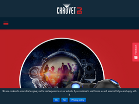 'chauvetdj.com' screenshot