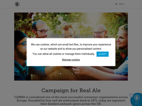 'camra.org.uk' screenshot