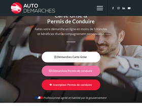 'autodemarches.fr' screenshot