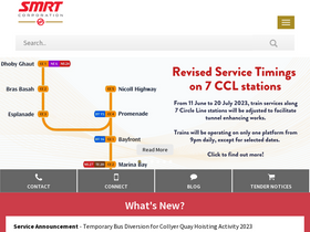 'smrt.com.sg' screenshot