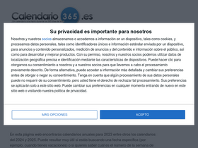 'calendario-365.es' screenshot