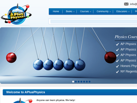 'aplusphysics.com' screenshot