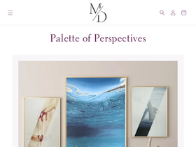 melissadowden-art.com homepage screenshot