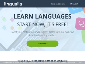 'lingualia.com' screenshot