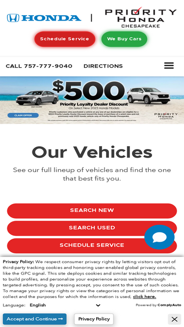 priorityhondachesapeake.com