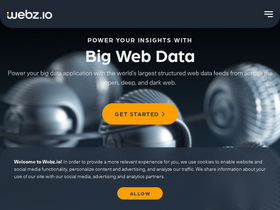 'webz.io' screenshot