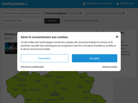'toutypasse.be' screenshot