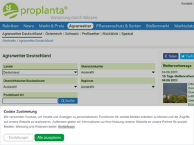 'agrarwetter.net' screenshot