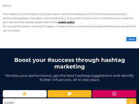 'hashtagify.me' screenshot