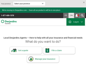 'desjardinsagents.com' screenshot