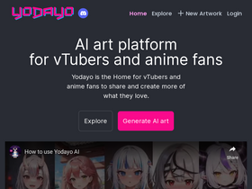 'yodayo.com' screenshot