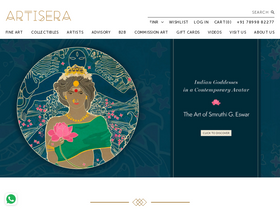 'artisera.com' screenshot