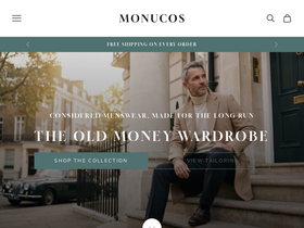 Monucos homepage screenshot