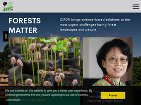 'cifor.org' screenshot
