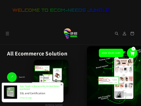 ecomneedsjungle.com homepage screenshot