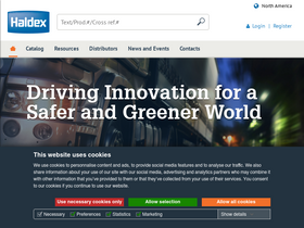 'haldex.com' screenshot