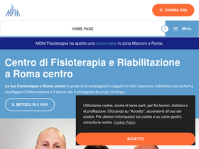'mdmfisioterapia.it' screenshot