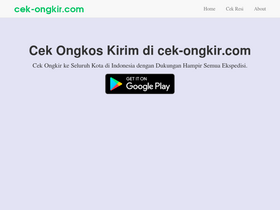 'cek-ongkir.com' screenshot
