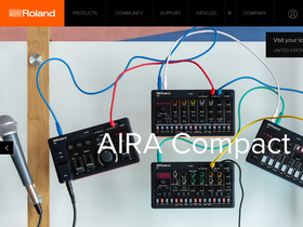 'roland.com' screenshot