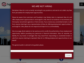 'maxair.com.ng' screenshot