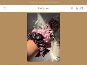 fluffyties.com homepage screenshot