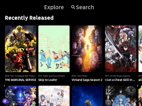 'enime.moe' screenshot