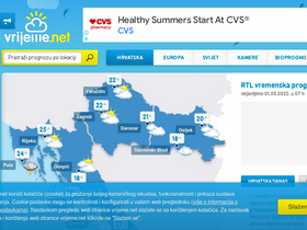 'vrijeme.net' screenshot