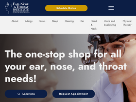 'entinstitute.com' screenshot