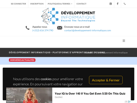 'developpement-informatique.com' screenshot