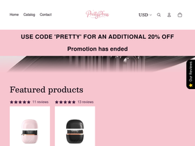 Pretty Press homepage screenshot