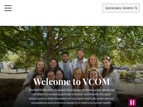 'vcom.edu' screenshot