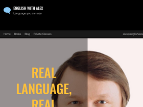 'englishalex.com' screenshot