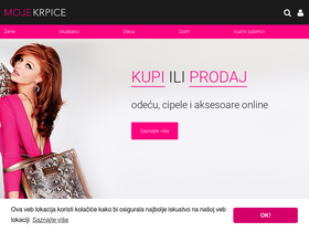 'mojekrpice.rs' screenshot
