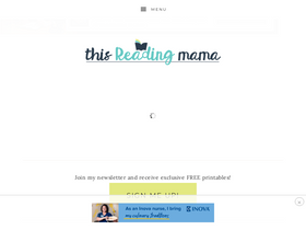 'thisreadingmama.com' screenshot