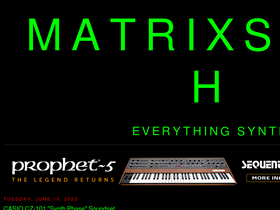 'matrixsynth.com' screenshot