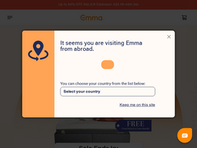 'emma-sleep.com.ph' screenshot