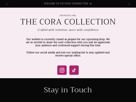 thecoracollection.com homepage screenshot