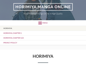 'mangahorimiya.com' screenshot