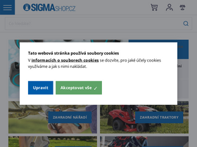 'sigmashop.cz' screenshot
