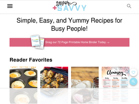 'savorandsavvy.com' screenshot