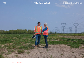 'thenarwhal.ca' screenshot
