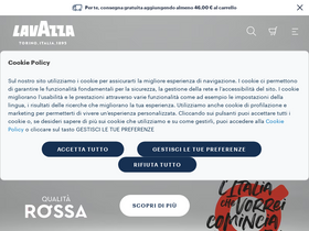 'lavazza.it' screenshot
