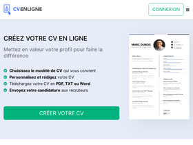 'cvenligne.com' screenshot